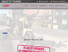 Tablet Screenshot of objectif-permis.com